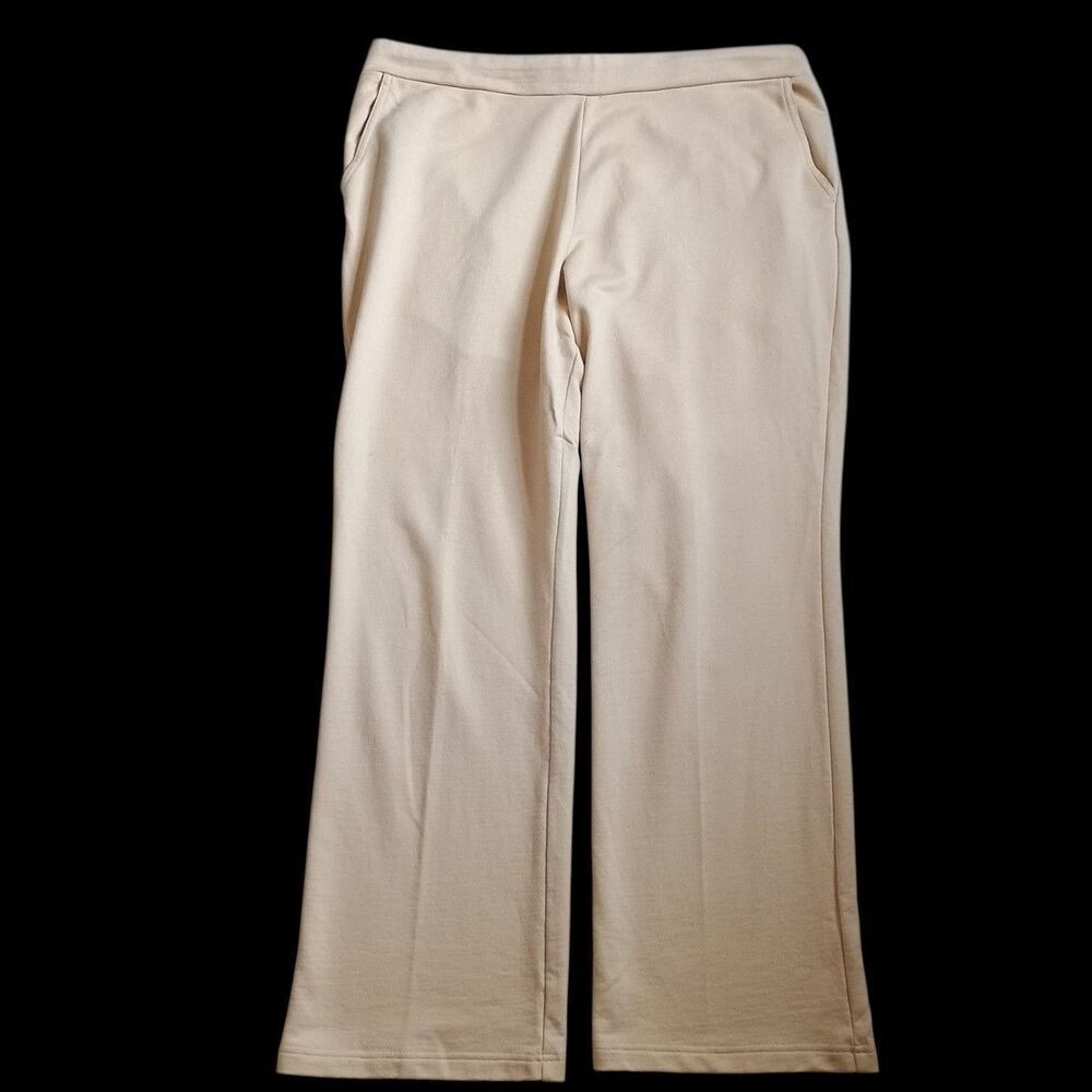 LRL Ralph Lauren Stretch Comfort Pants Womens Size 2X (40x30) Beige Lounge